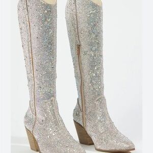 Altar’d state rhinestone boots